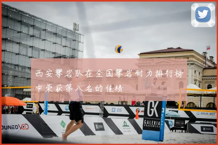 西安攀岩队在全国攀岩耐力排行榜中荣获第八名的佳绩