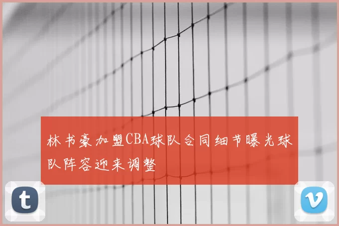 林书豪加盟CBA球队合同细节曝光球队阵容迎来调整